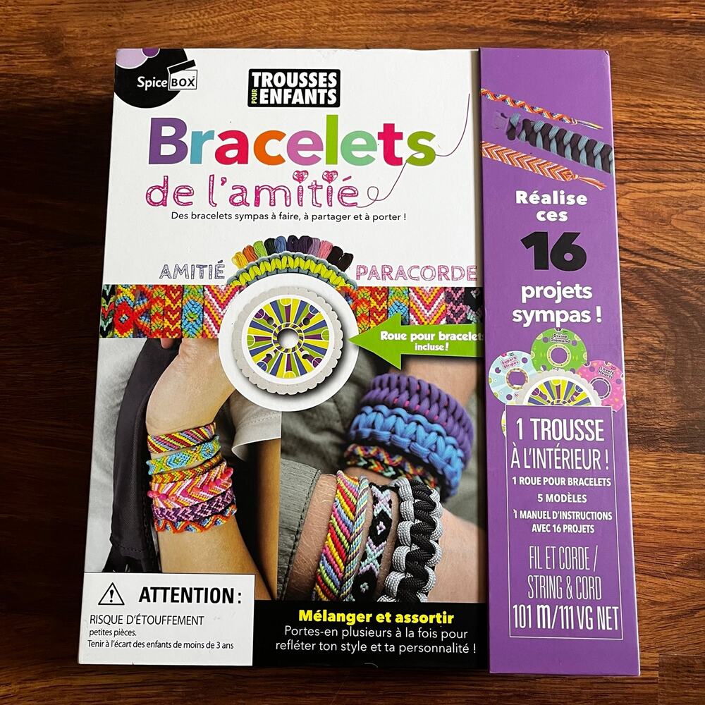 NEW SpiceBox Friendship Bracelet Making Kit for Kids Best Friend DIY String